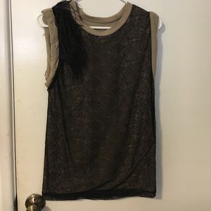 Fun Robert Rodriguez top with feather accent