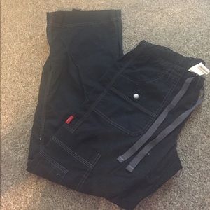 Black scrub pants