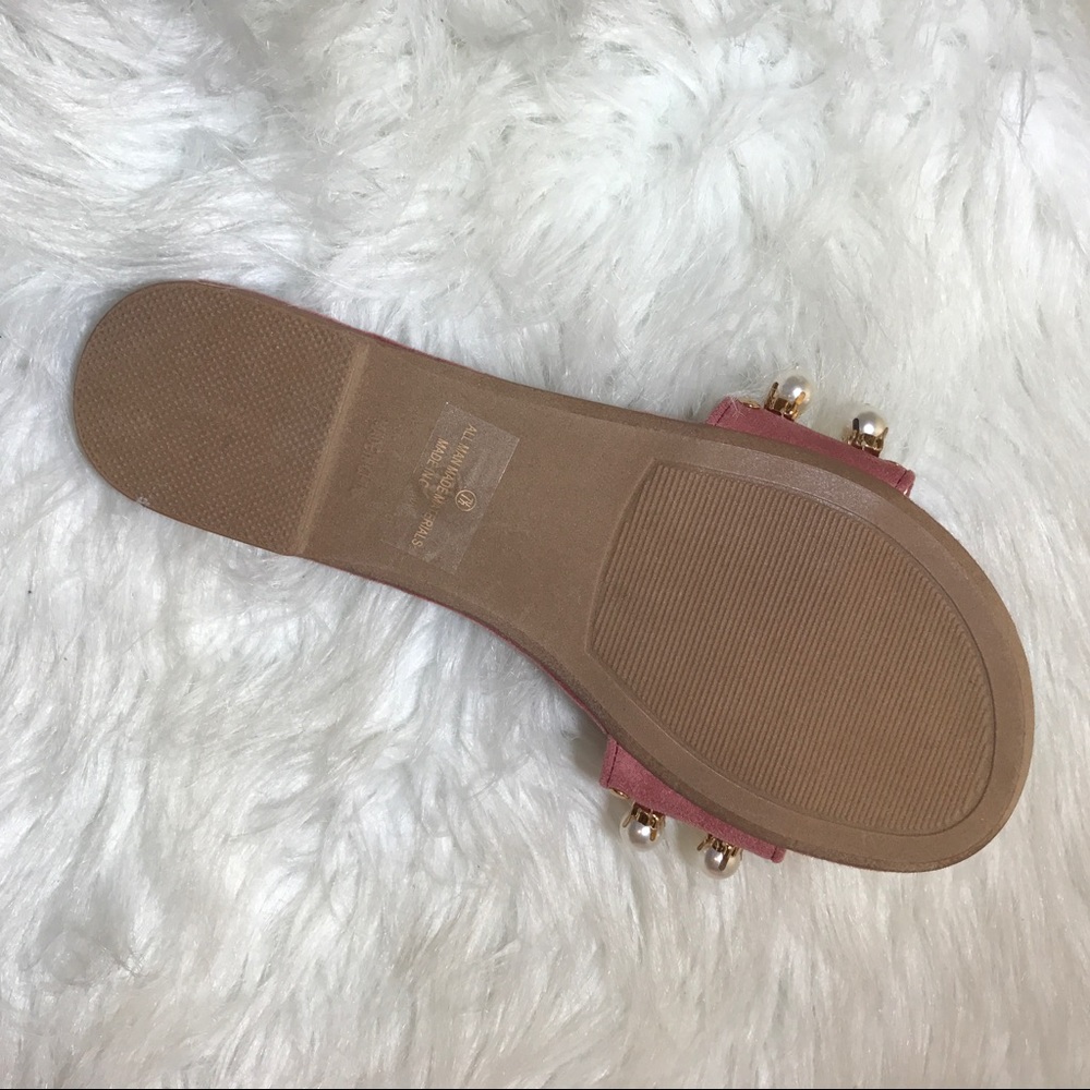 Embellished slide in PINK! Sandal - Picture 3 of 3