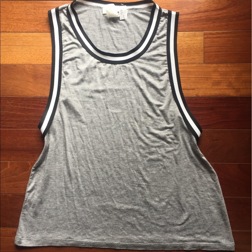 Gray Cut-out Tee