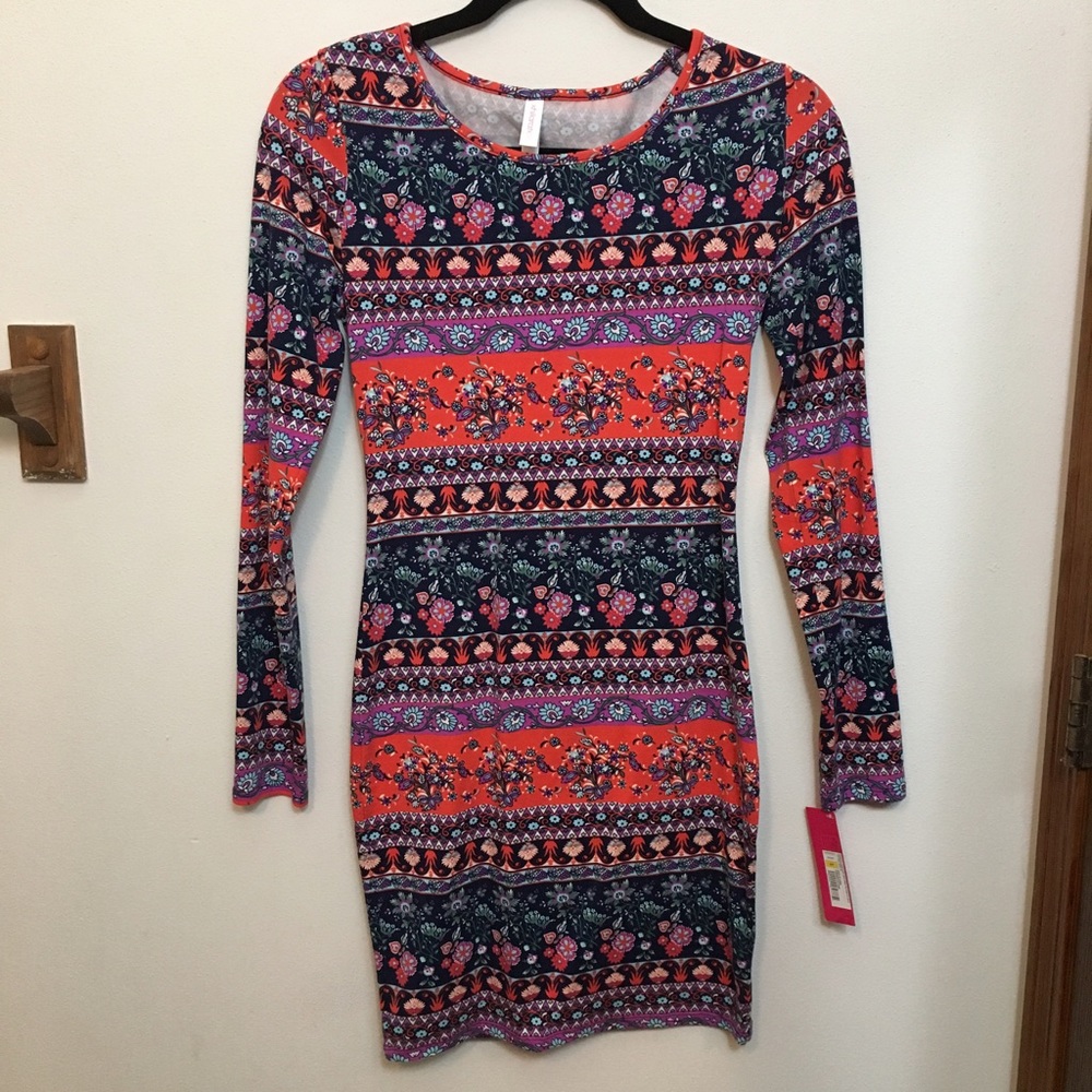 Patterned Bodycon Dress
