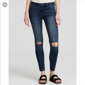 Free People Distressed Skinny Jean