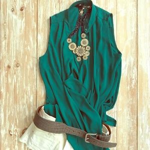 💚 H&M Sleeveless Breezy Blouse Xs H&M Sz 2