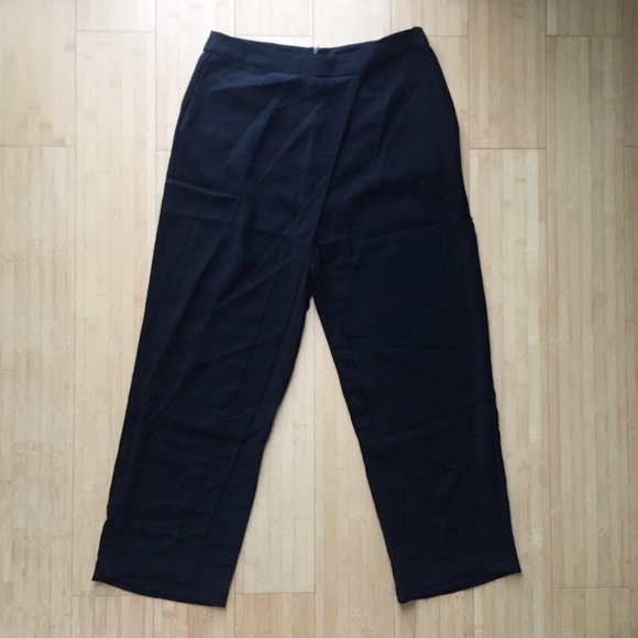 Black Layered Crop Trousers - Picture 6 of 6