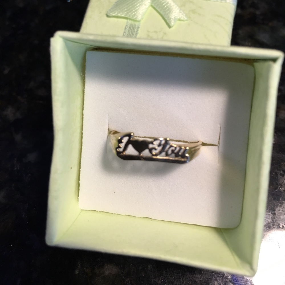 10k I Love You Ring
