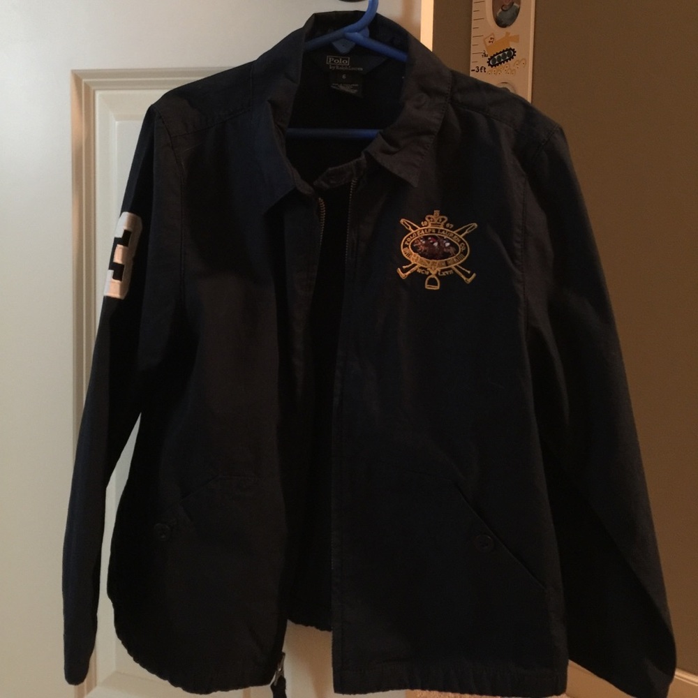 Ralph Lauren lightweight jacket, navy, size 6