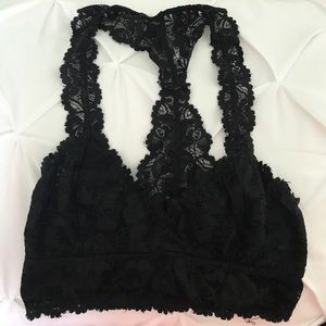 Racer Back Francesca's Black Bralette
