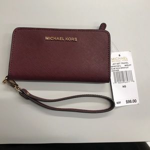 Michael Kors Merlot Wristlet
