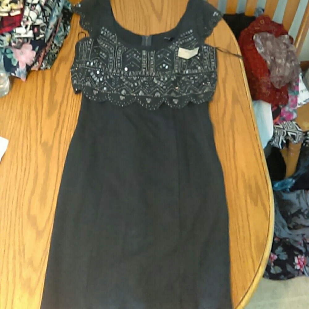 Beaded sequin bodycon dress