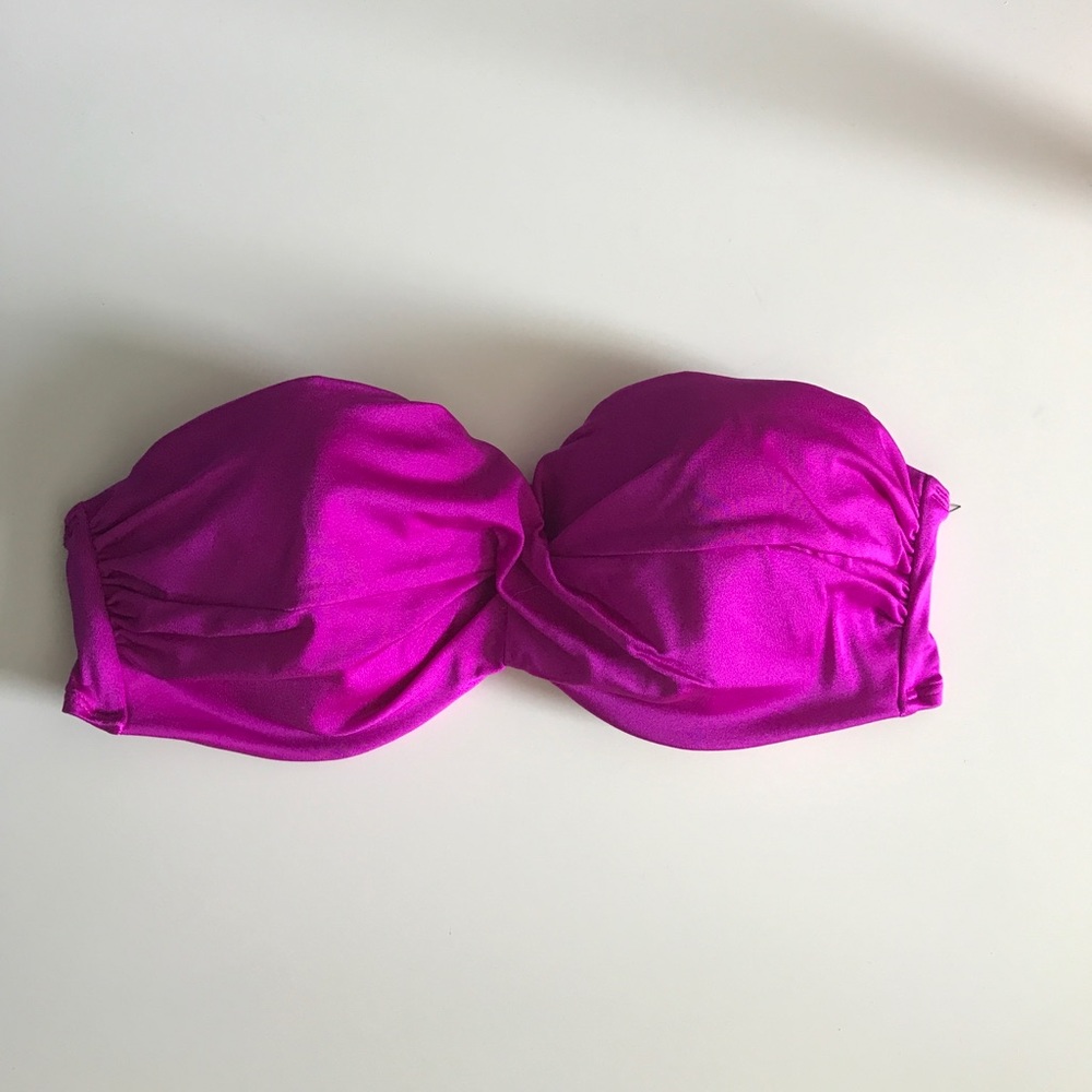 VS purple strapless push up bikini top