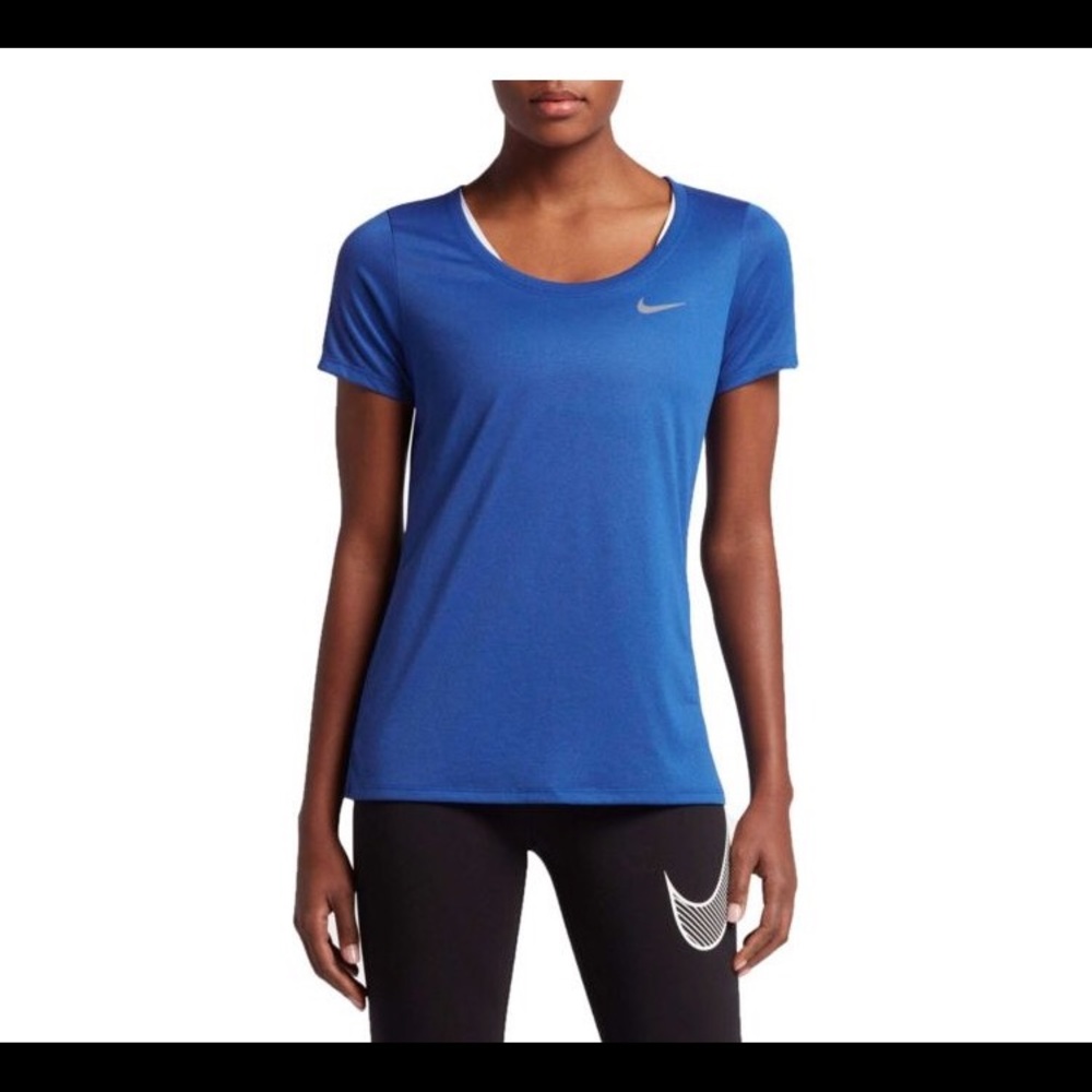 Nike blue short sleeved top