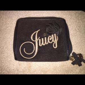 Juicy Couture Black Wallet and Coin Purse