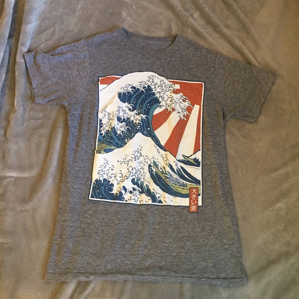 The Great Wave off Kanagawa Urban Outfitters Shirt