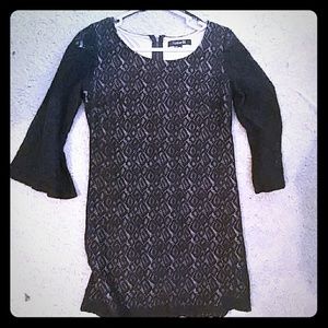 Forever 21 black lace dress