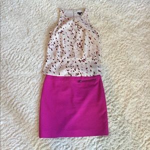 Ann Taylor Hot Pink Mini Skirt