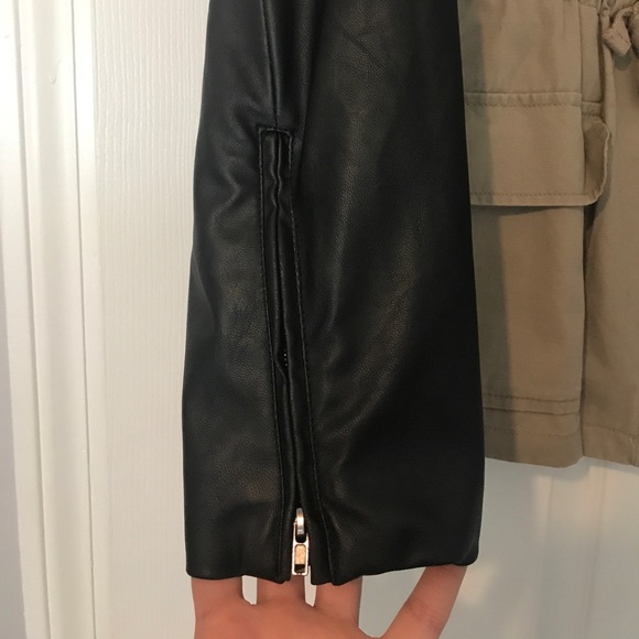 Tan and Leather jacket - Picture 3 of 4