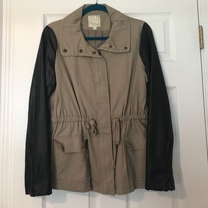 Tan and Leather jacket