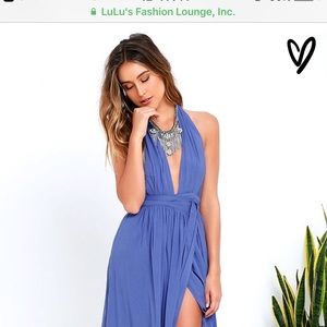 Periwinkle Wrap Dress LULU's