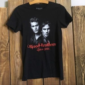 Vampire Diaries black blood brothers tee