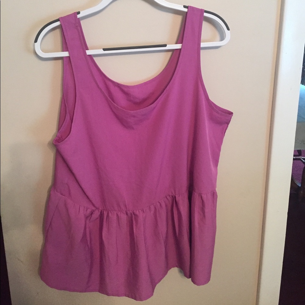 Purple AE peplum tank top