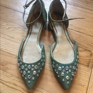 Seychelles Sparkle Ankle-Strap Flat