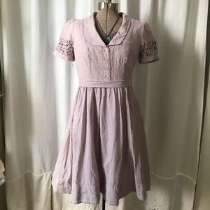 Anthropologie Maeve Brand. Lavender dotted dress