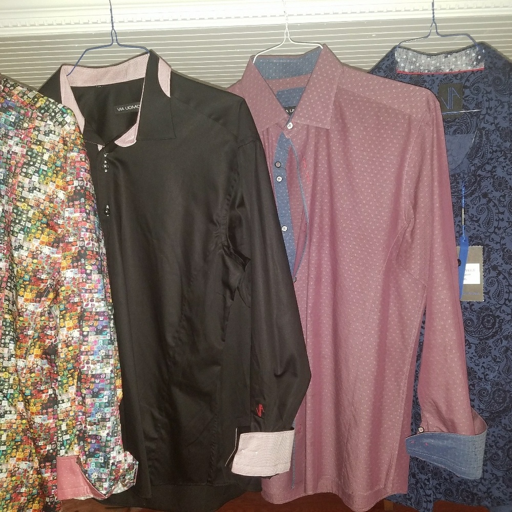 Via uomo classic fit dress shirts