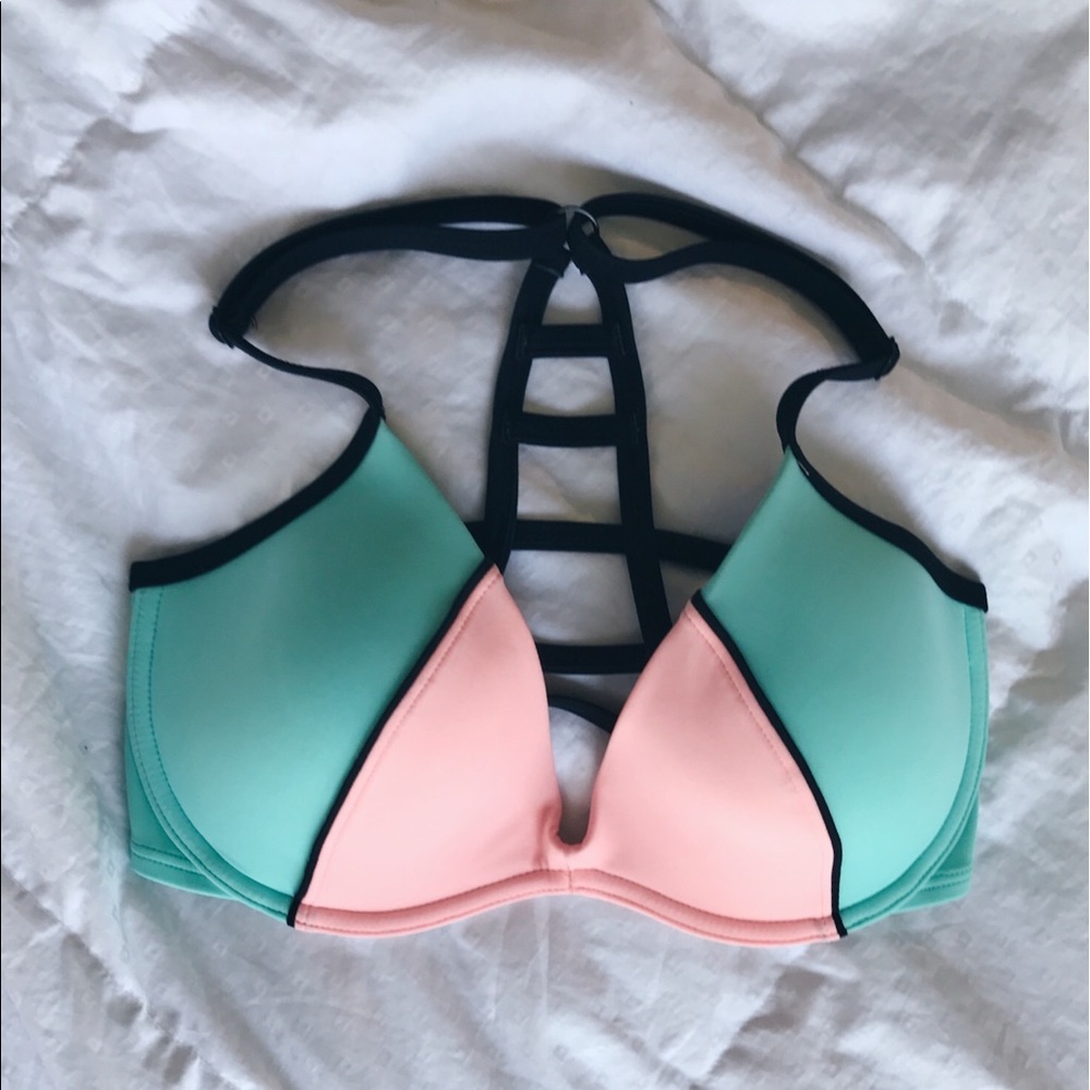 PINK bathing suit top