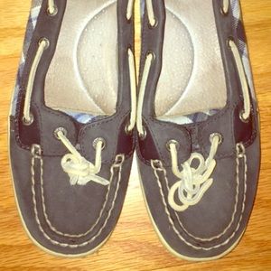 Blue Plaid Sperry Flats