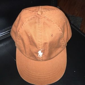 Burnt orange Polo hat