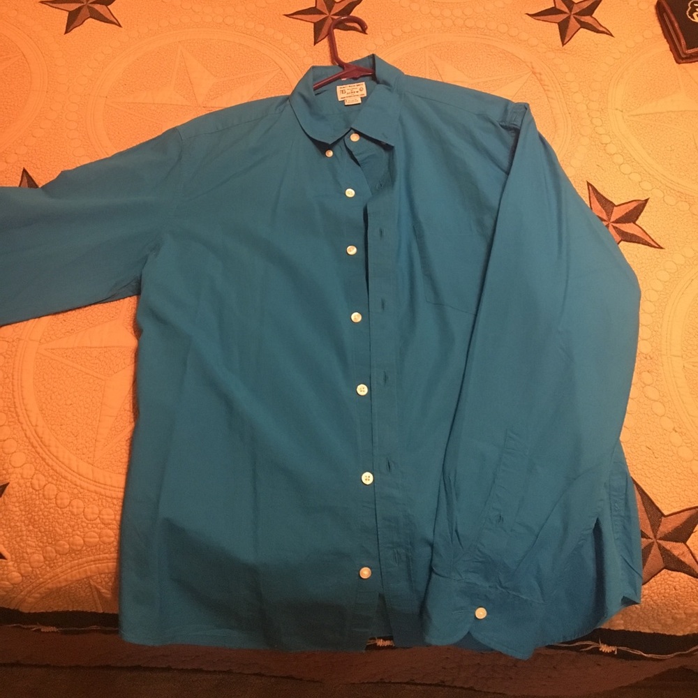 J. Crew blue button down slim fit shirt