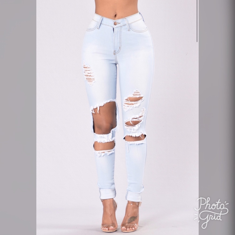 Fashion Nova beach bum jeans size 5 women's
