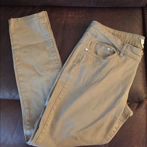 Olive green jeans