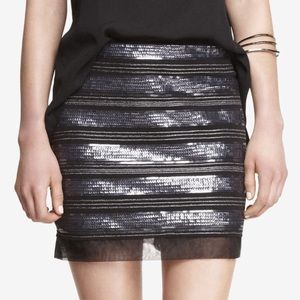 EXPRESS size 0 sequin mini skirt