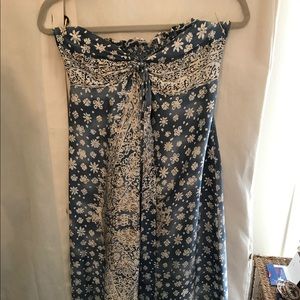 Silk Anthropologie dress M - halter or strapless