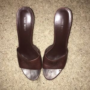 Nine West "Margara" Dark Brown Leather, 9-1/2 9.5