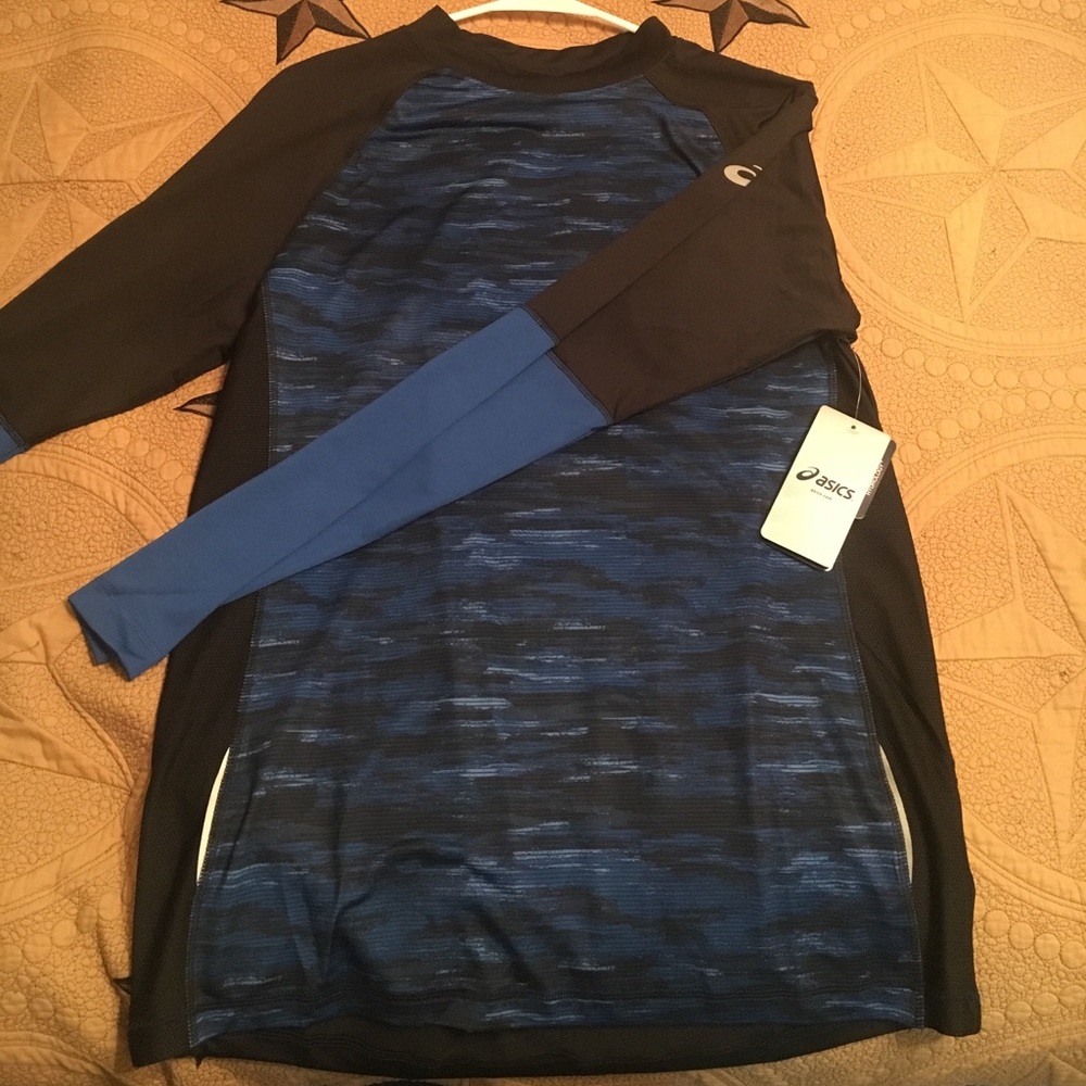 Asics Blue Long Sleeve Running Shirt