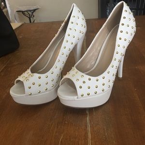White aldo shoes