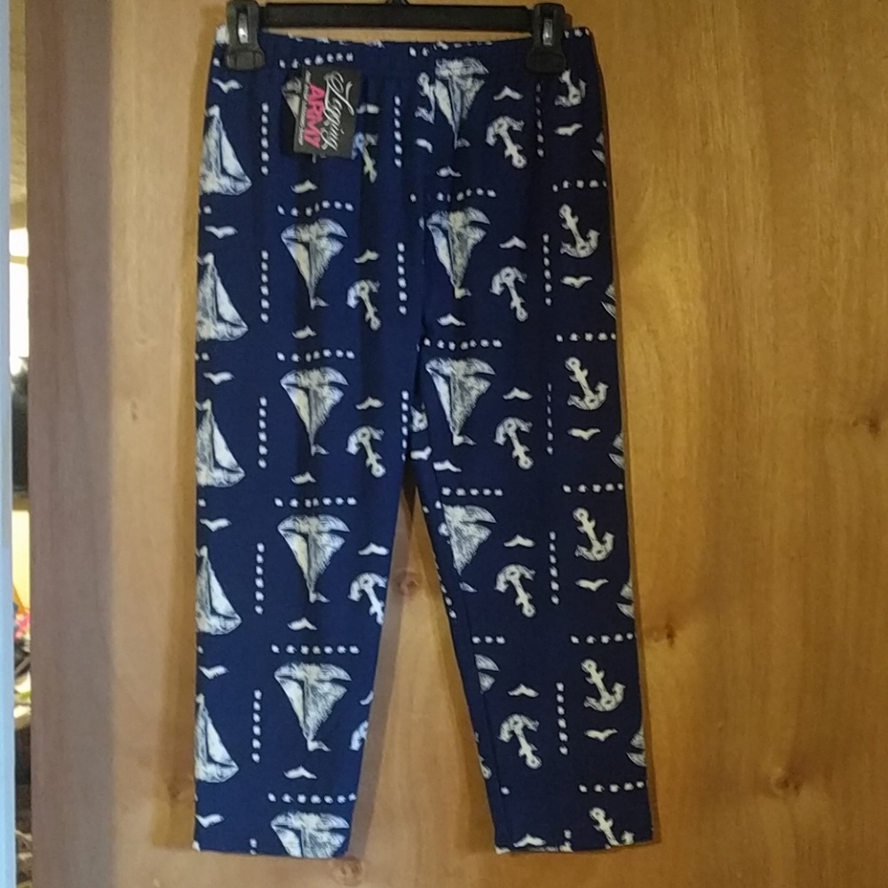 Legging Army Capri plus size Sail away sailboats