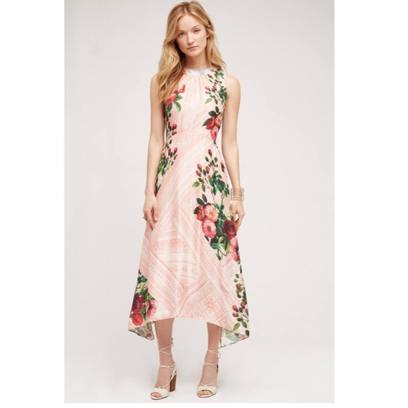 Anthropologie Dresses & Skirts - ANTHROPOLOGIE Butterfly Garden Midi Dress Size 6
