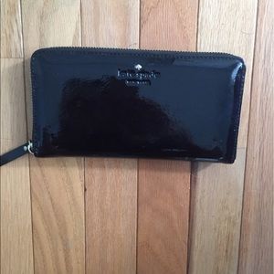 Kate Spade Black Patent Wallet