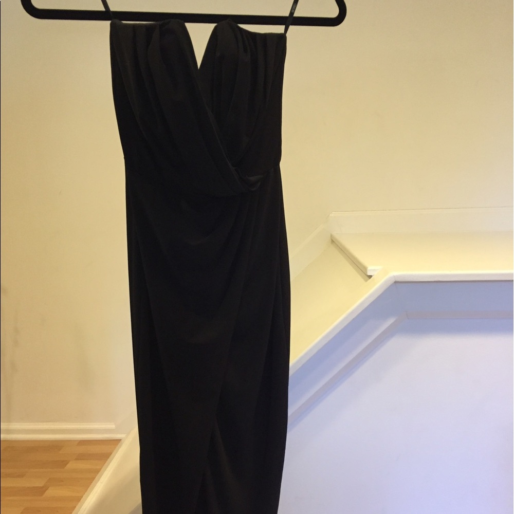 Asos Strapless Black Dress - size 4