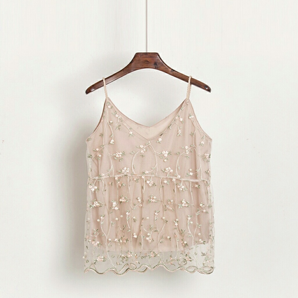 Floral Embroidered Camisole