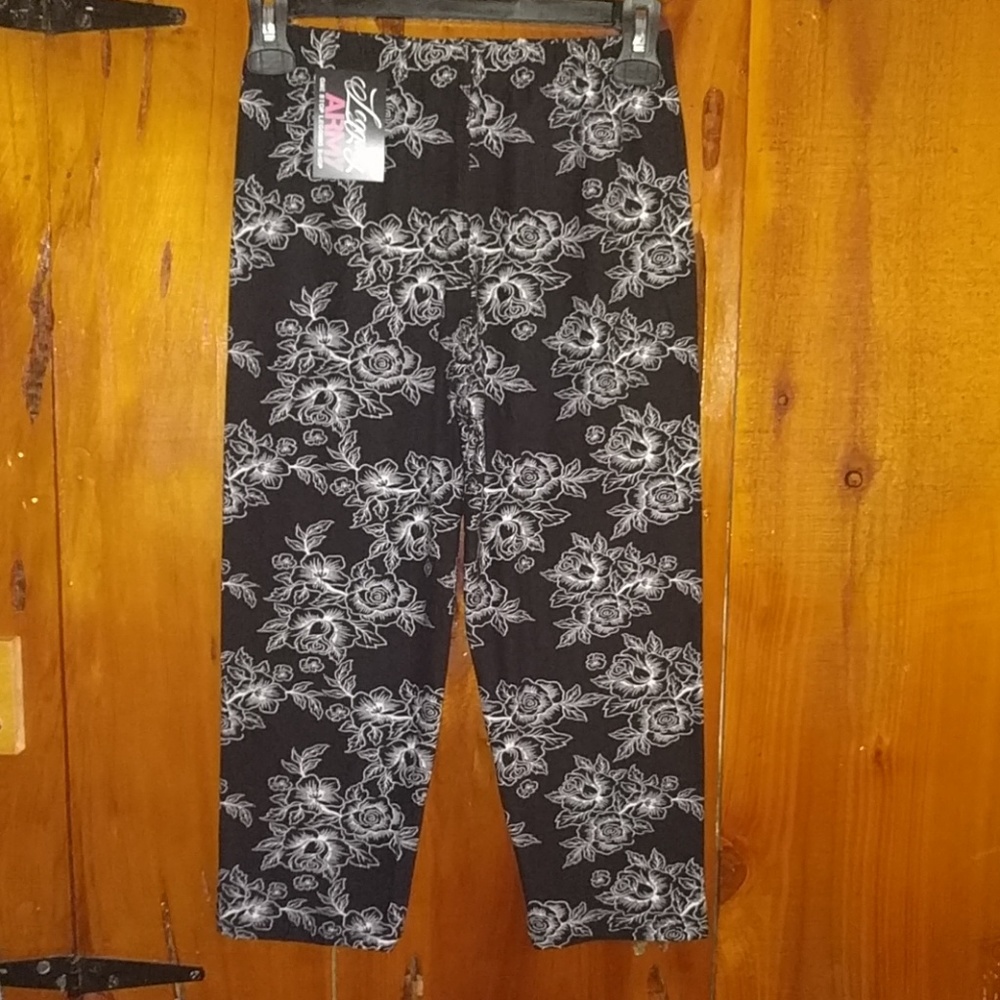 Legging Army capri 3-14 size Engraved in love