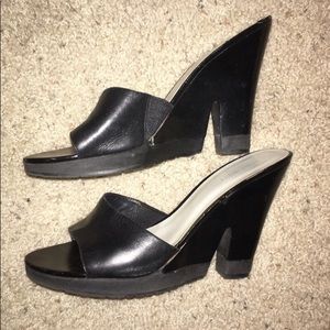 Nine West "Margara" in Black Leather, 9-1/2 9.5