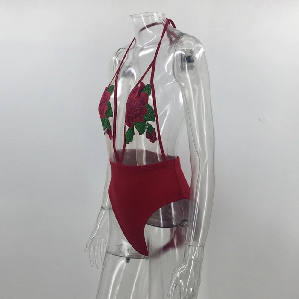 New! Embroidered Swimsuit - Picture 3 of 4