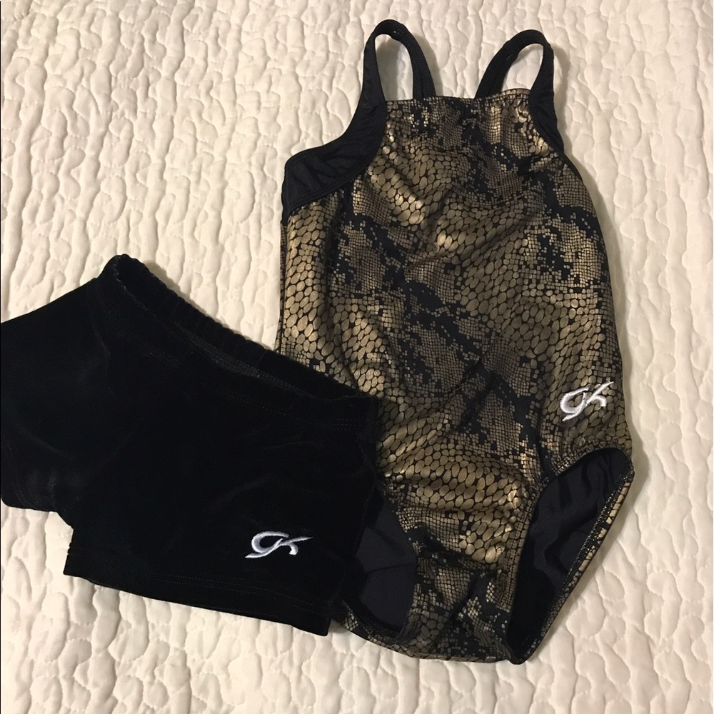 Girls Medium GK gymnastics outfit leotard