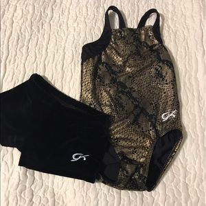 Girls Medium GK gymnastics outfit leotard