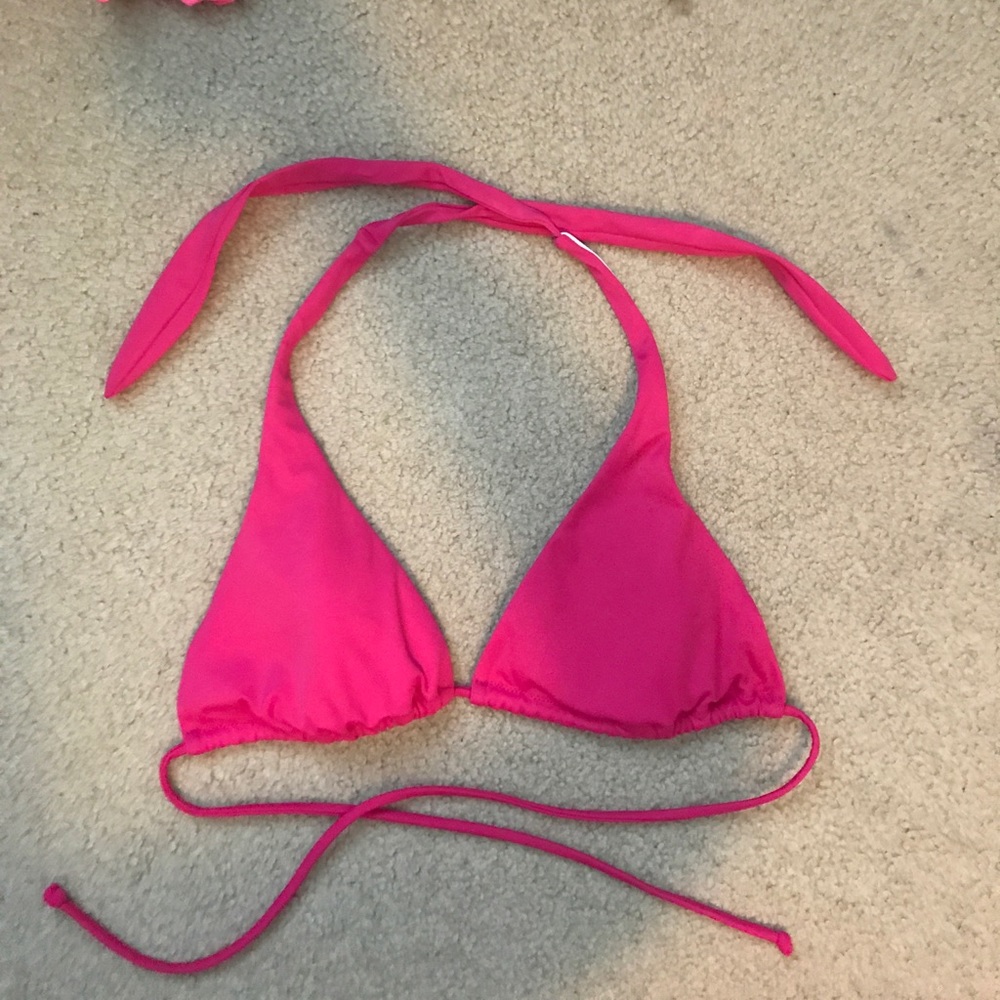 Hot Pink VS triangle bikini top M