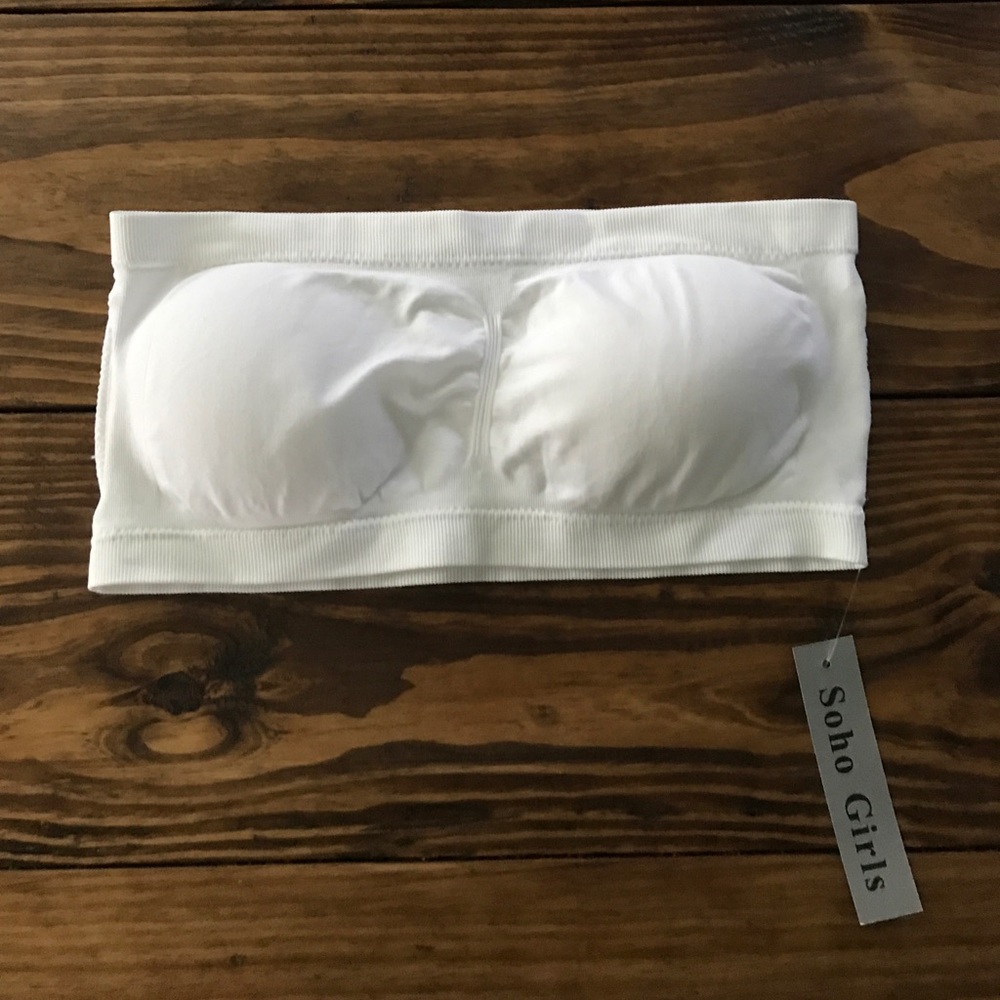 Seamless Bandeau Bra w/ Removable Cups